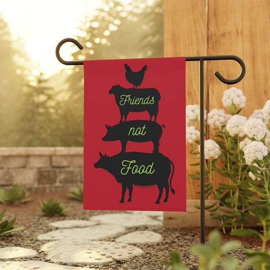 Friends Not Food - Garden & House Banner/Flag