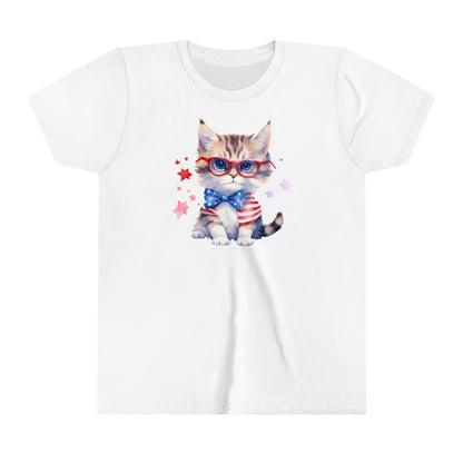 Patriotic Kitten - Youth Short Sleeve Tee