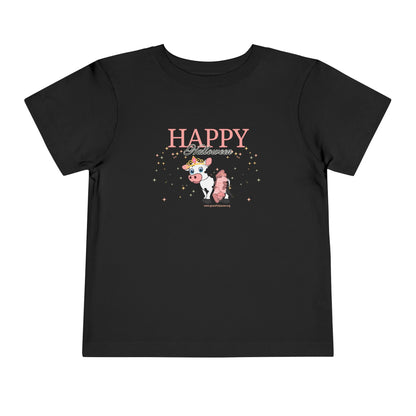 Happy Halloween - Princess Cow - Toddler Short Sleeve Tee