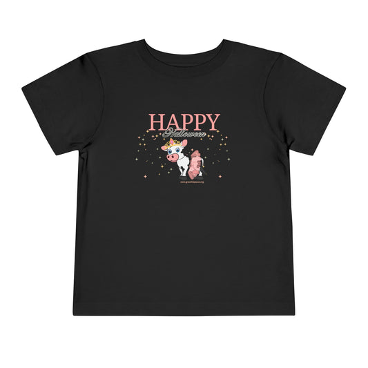 Happy Halloween - Princess Cow - Toddler Short Sleeve Tee