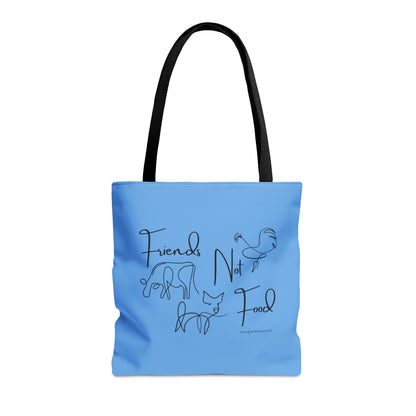 Friends not Food - Line Drawn Animals - Tote Bag