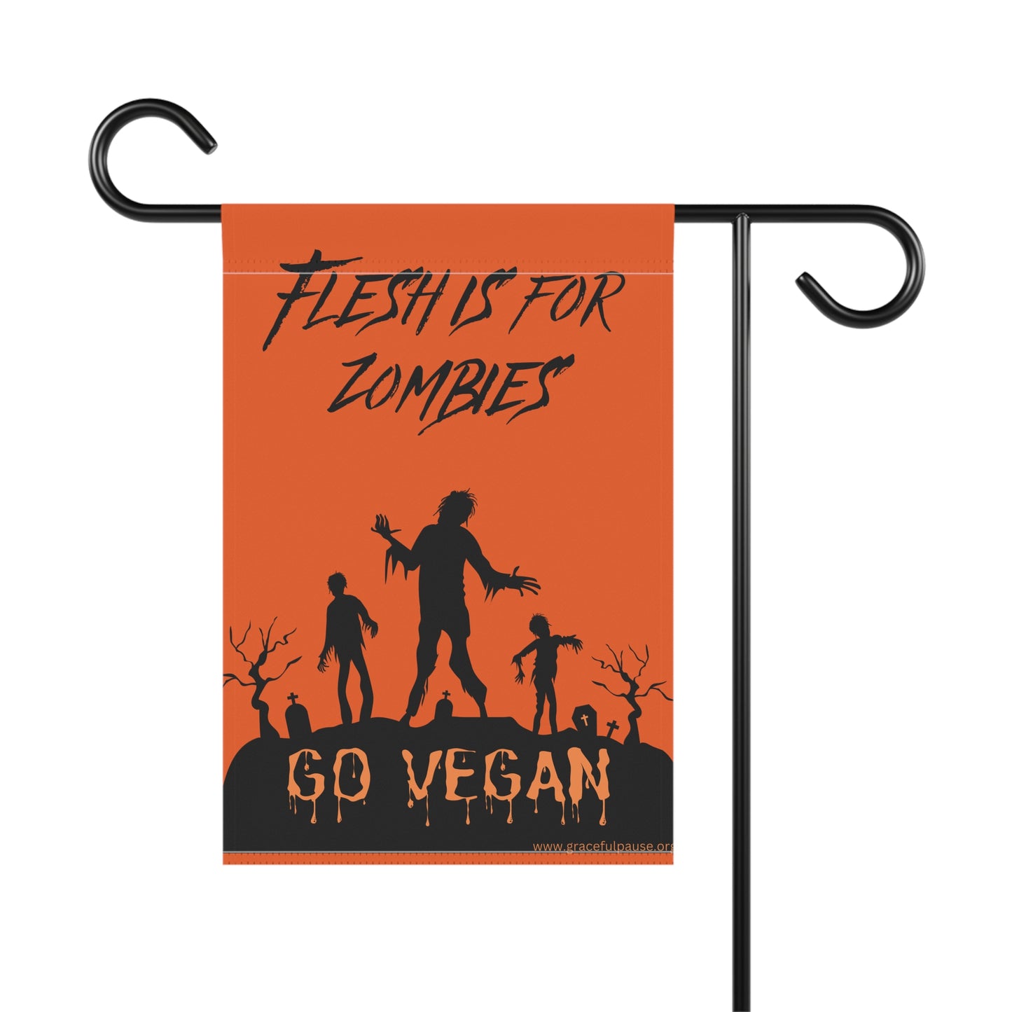 Flesh is for Zombies - Halloween - Garden & House Banner/Flag