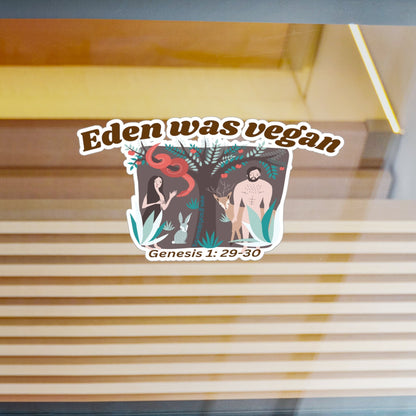 Eden was Vegan - Kiss-Cut Vinyl Decals