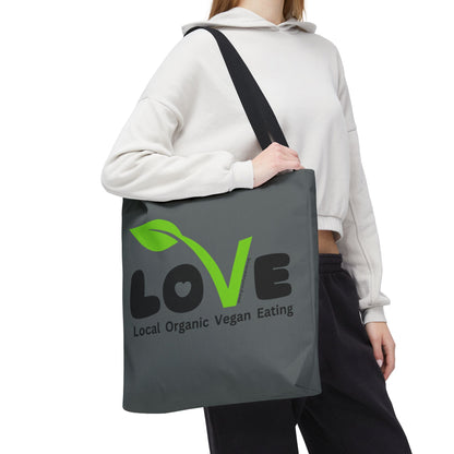 LOVE - Local Organic Vegan Eating - Tote Bag