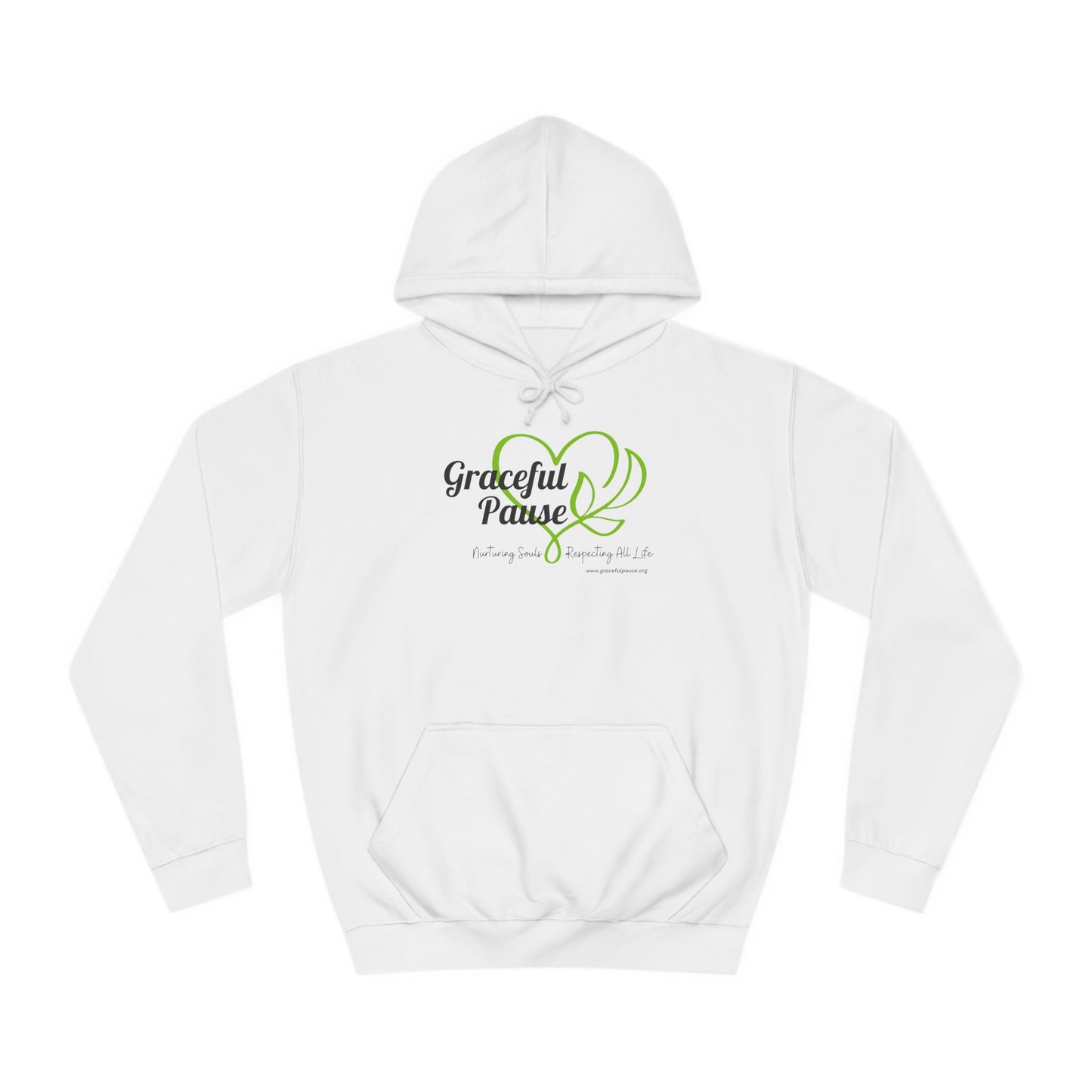 Graceful Pause Logo - Unisex College Hoodie