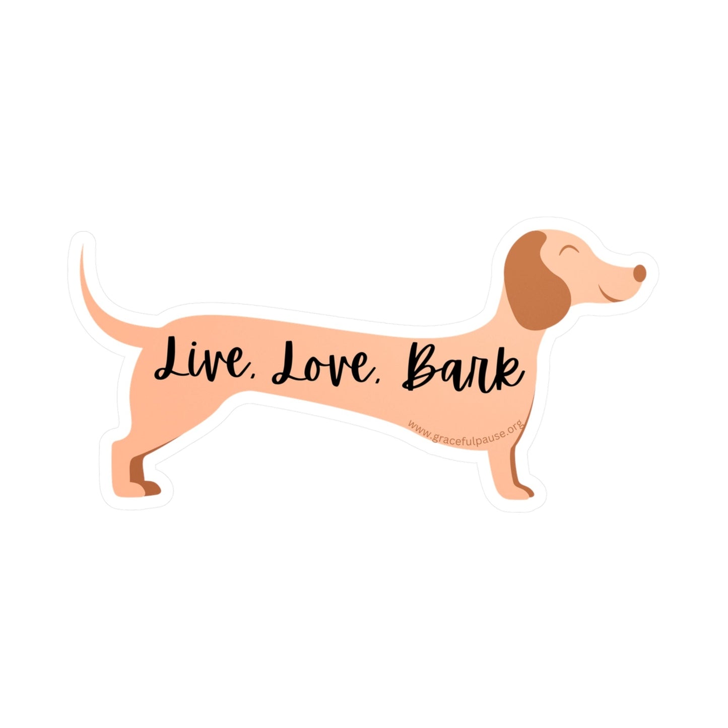 Live, Love, Bark - Kiss-Cut Vinyl Decals