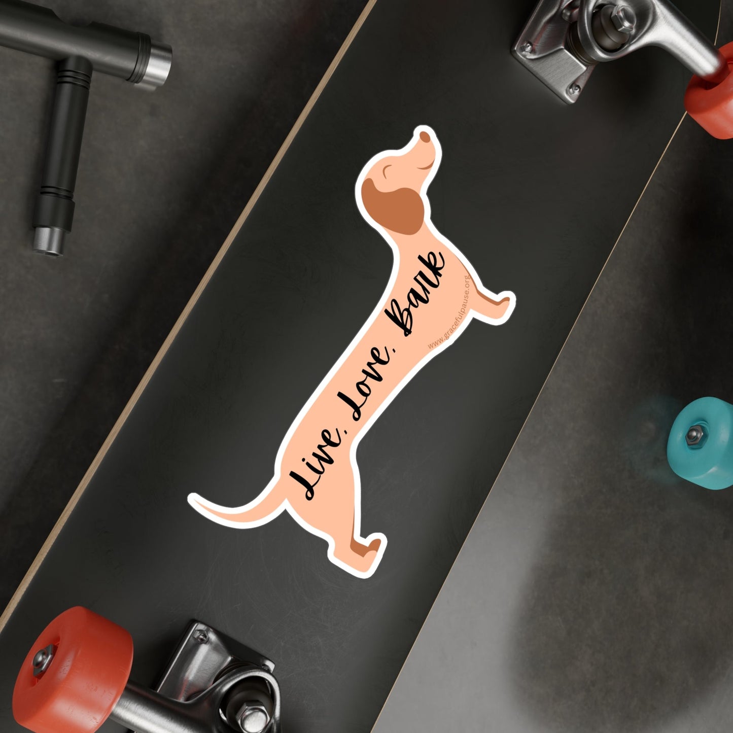 Live, Love, Bark - Kiss-Cut Vinyl Decals