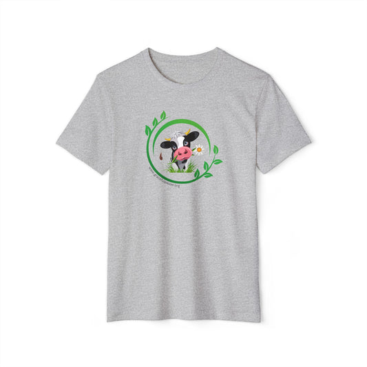 Pleading Cow - Unisex Recycled Organic T-Shirt