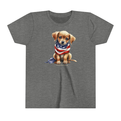 Patriotic Puppy - Youth Short Sleeve Tee