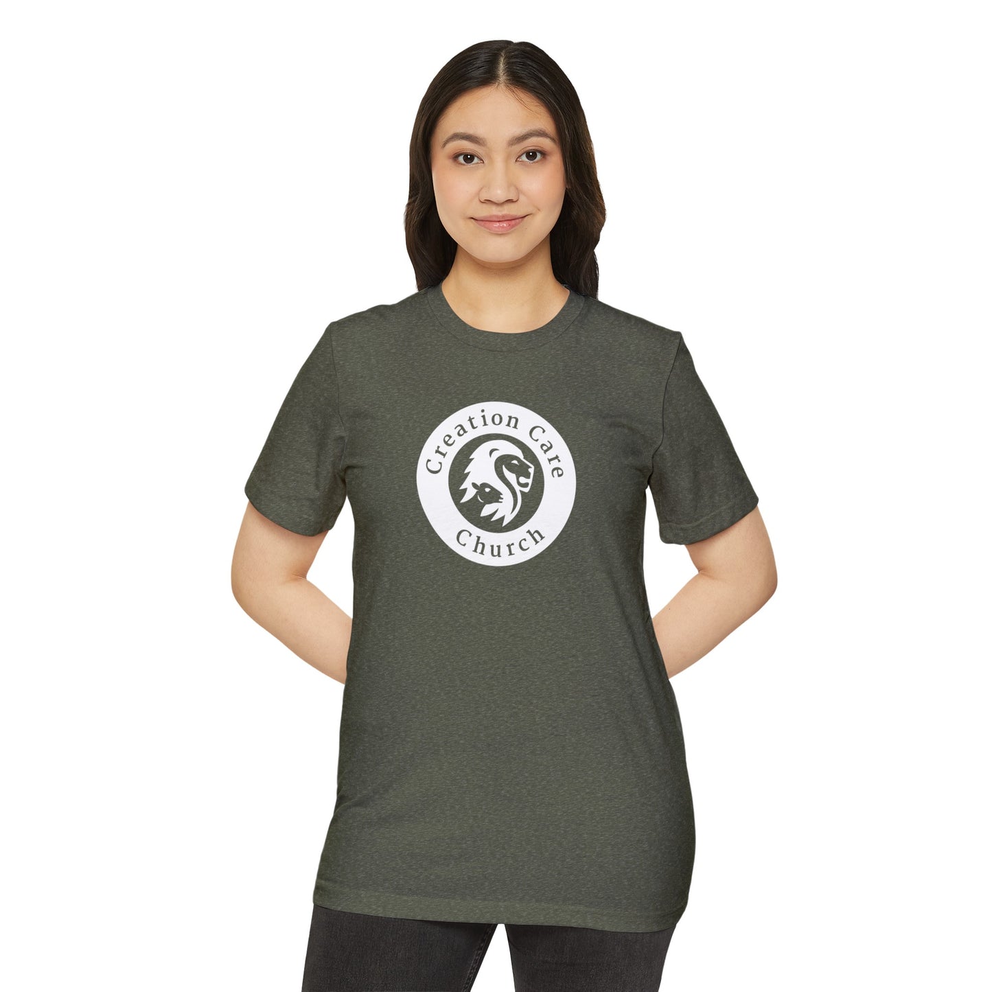 Creation Care Church - White Seal - Unisex Recycled Organic T-Shirt