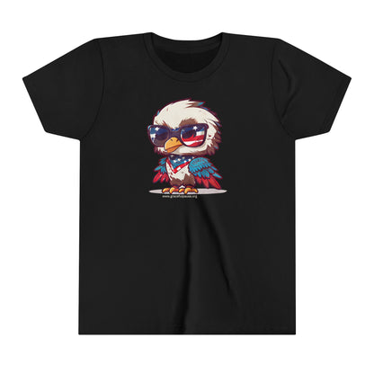 Patriotic Baby Bald Eagle - Youth Short Sleeve Tee