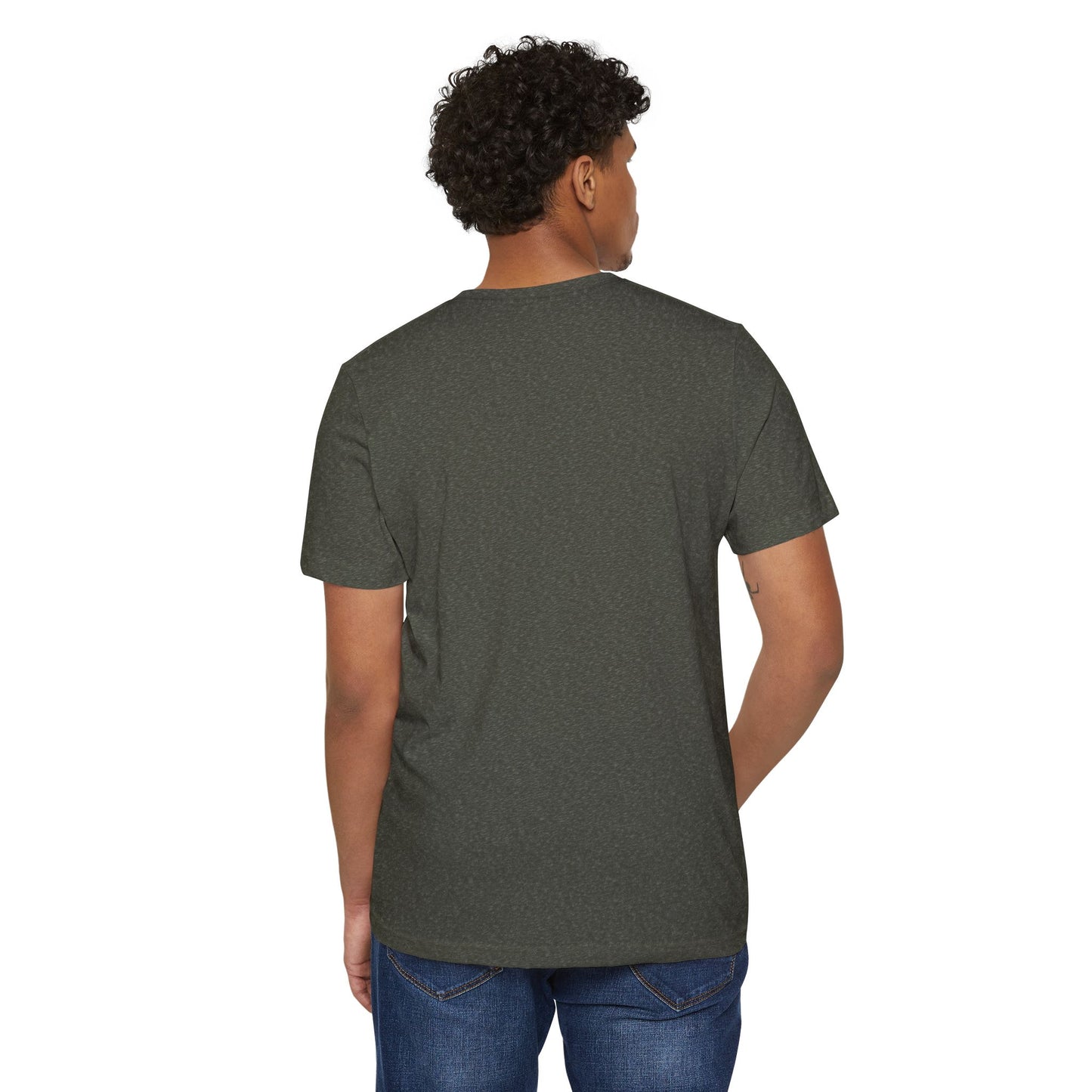 Just a Vegan who Loves Jesus - Unisex Recycled Organic T-Shirt