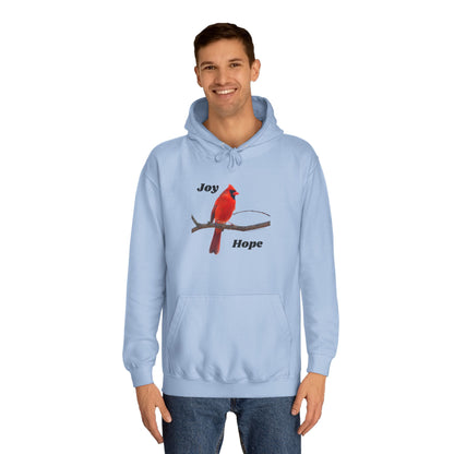 Cardinal - Joy and Hope - Unisex College Hoodie