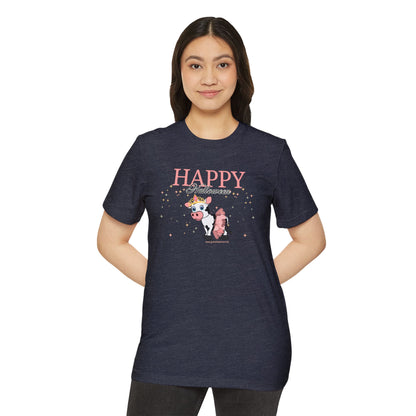 Happy Halloween - Cow - Unisex Recycled Organic T-Shirt