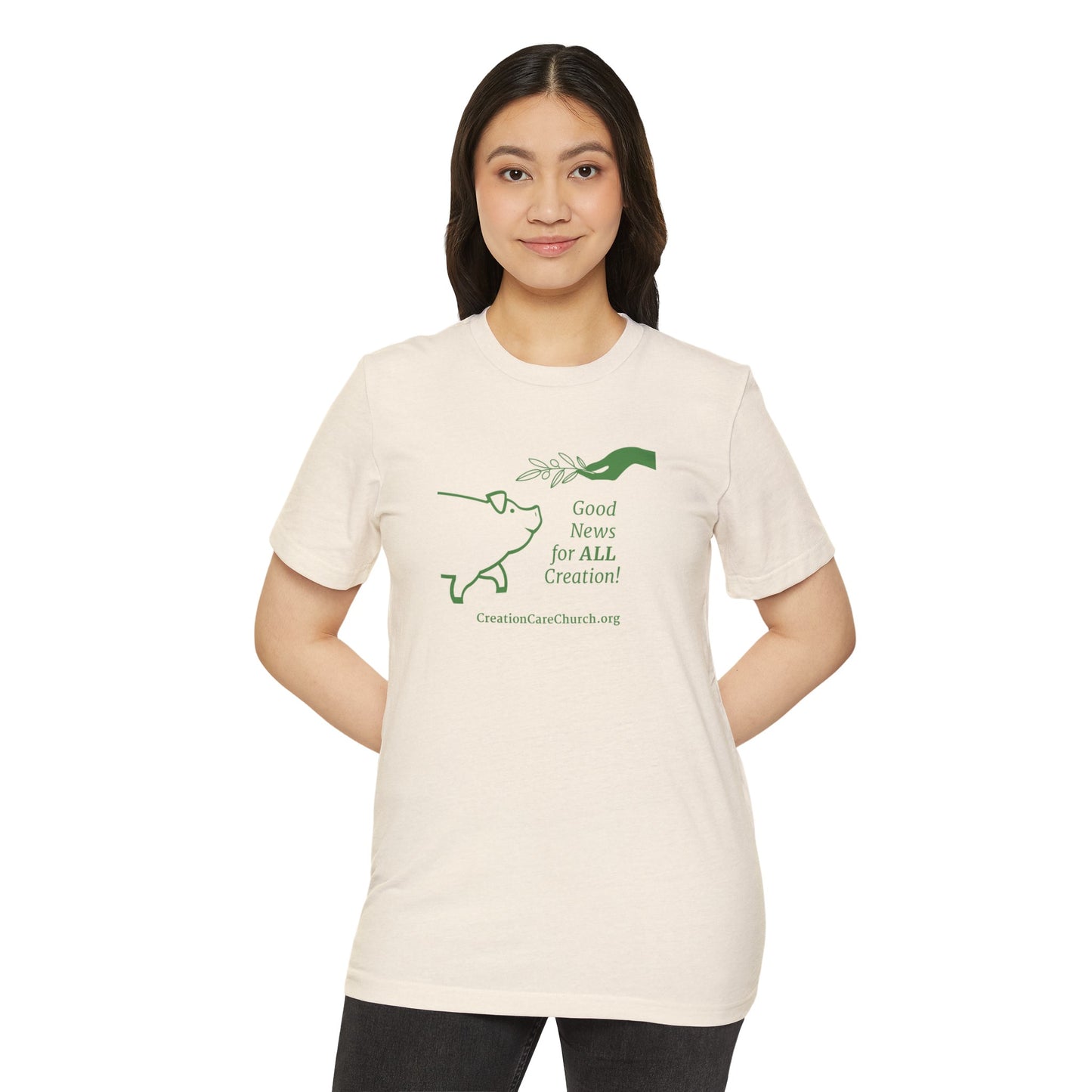 Creation Care Church - Green Good News for All Creation - Unisex Recycled Organic T-Shirt