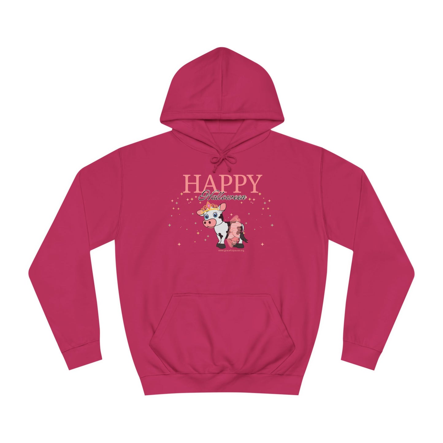 Happy Halloween - Cow - Unisex College Hoodie