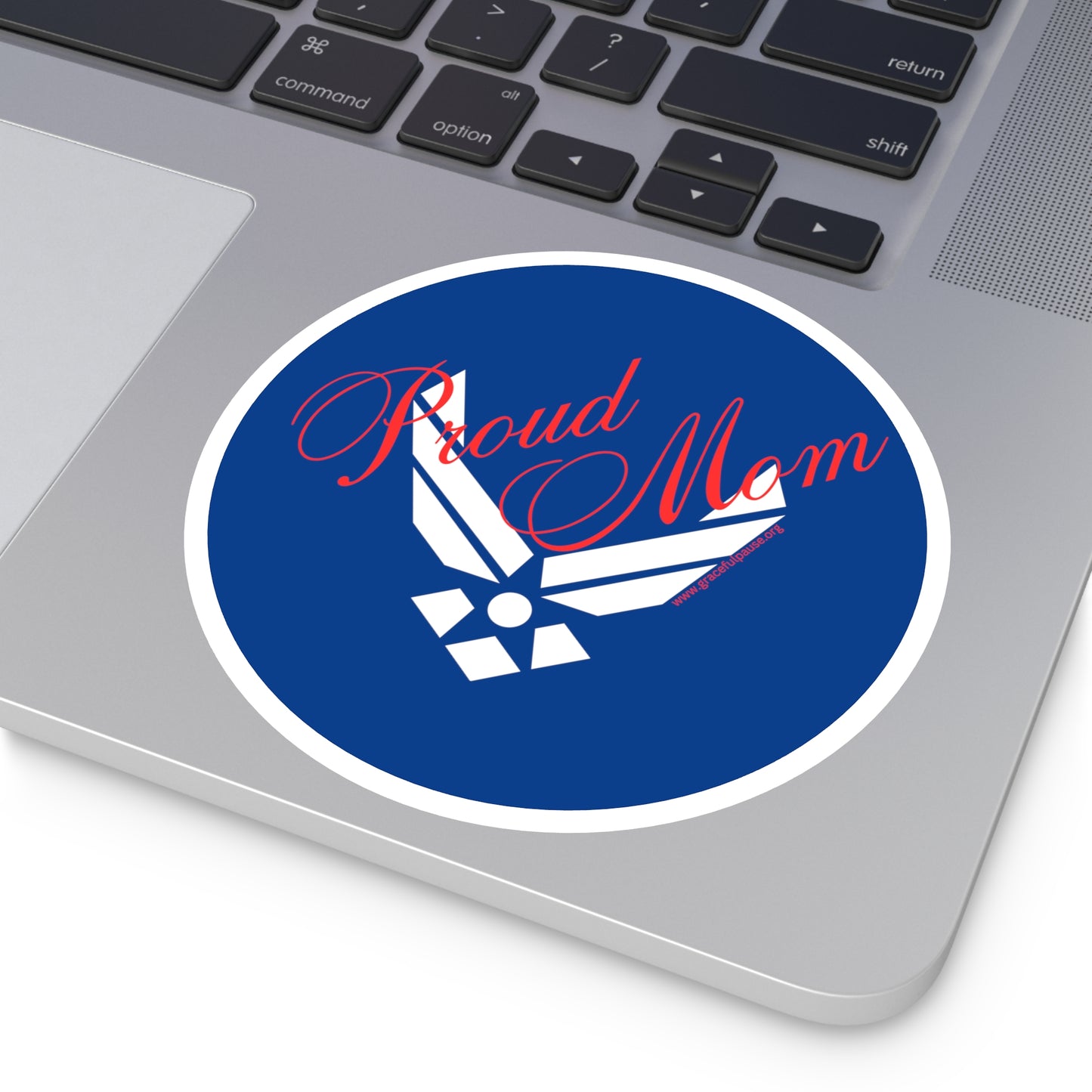 Proud Mom - Air Force - Round Stickers, Indoor\Outdoor