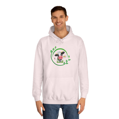 Pleading Cow - Unisex College Hoodie