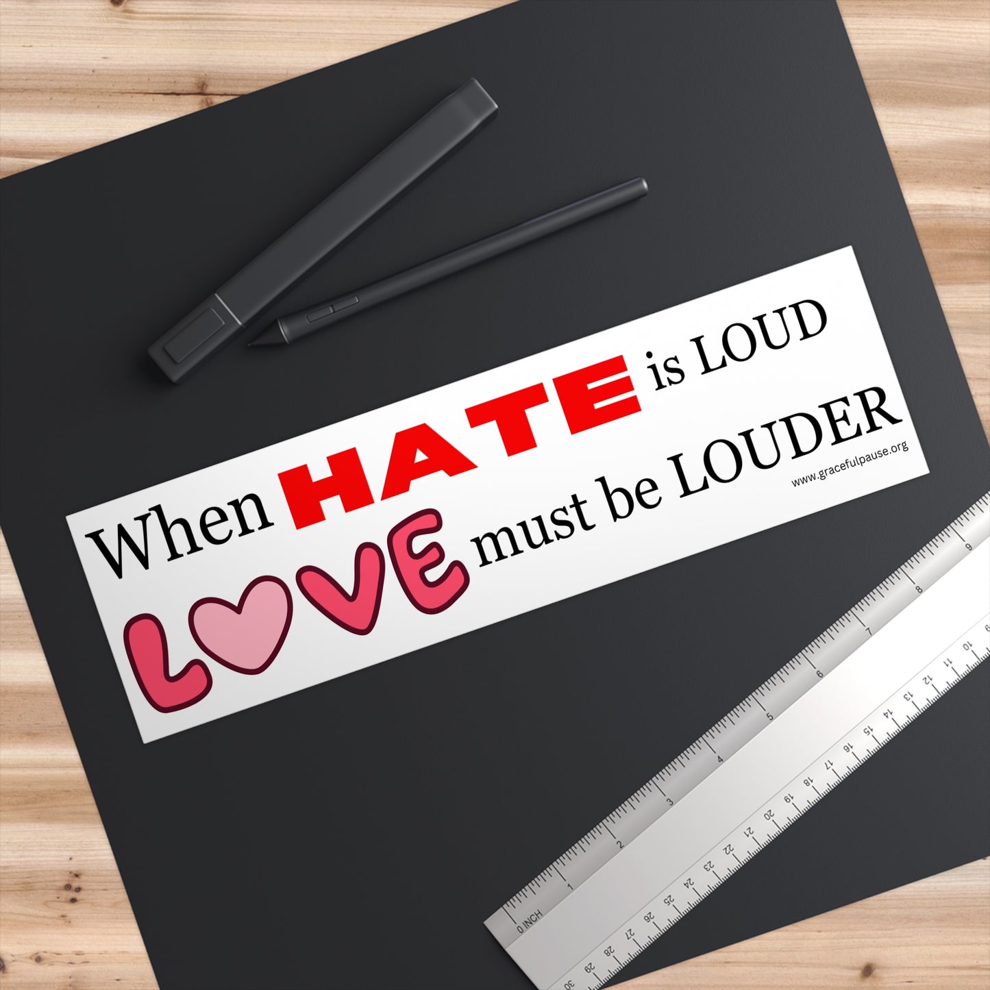 Love must be louder - Bumper Stickers