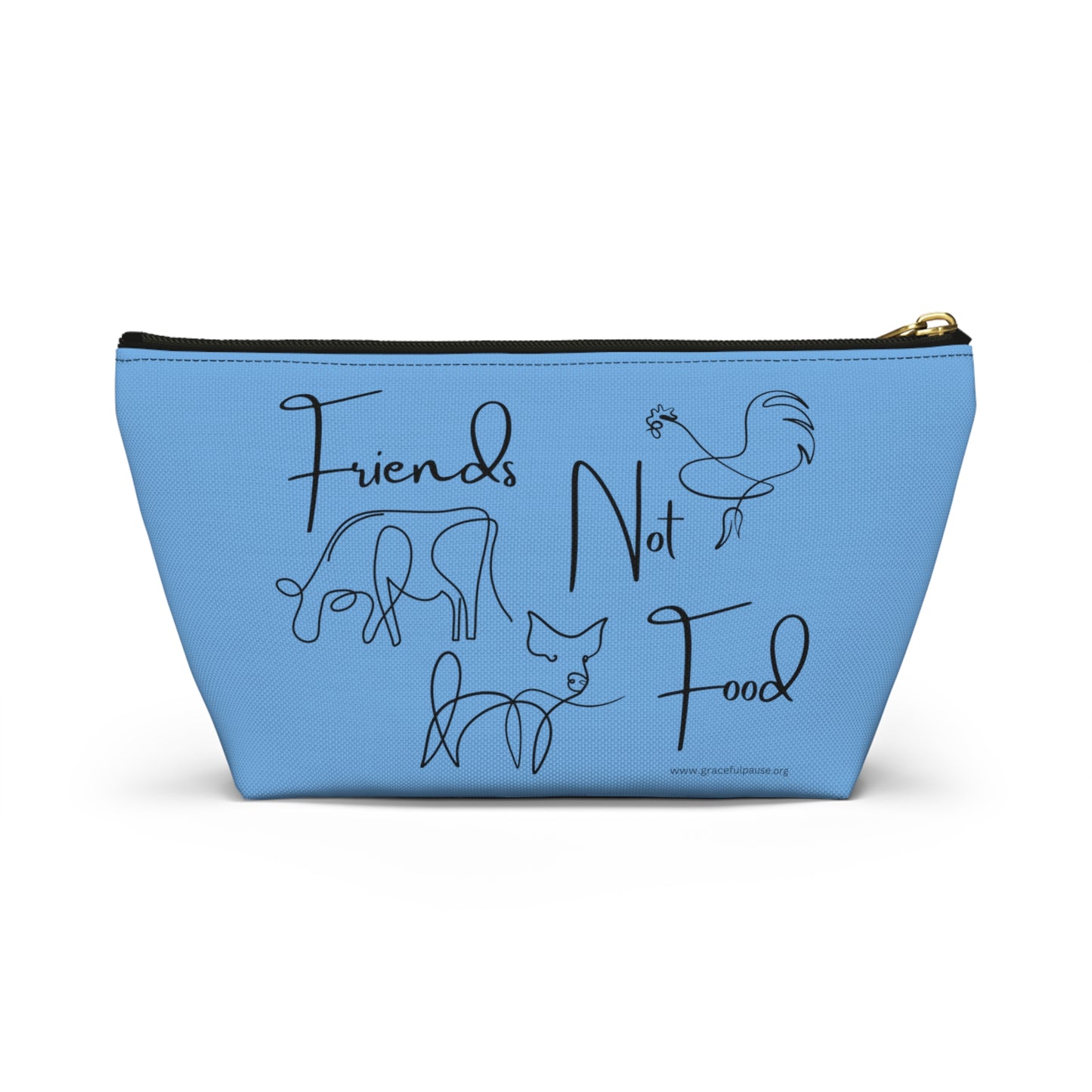 Friends Not Food - Accessory Pouch w T-bottom