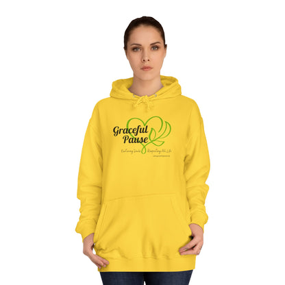 Graceful Pause Logo - Unisex College Hoodie