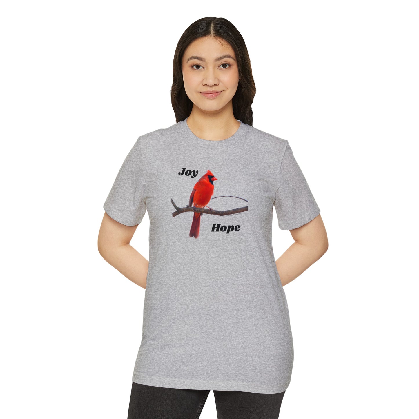 Joy and Hope Cardinal - Unisex Recycled Organic T-Shirt