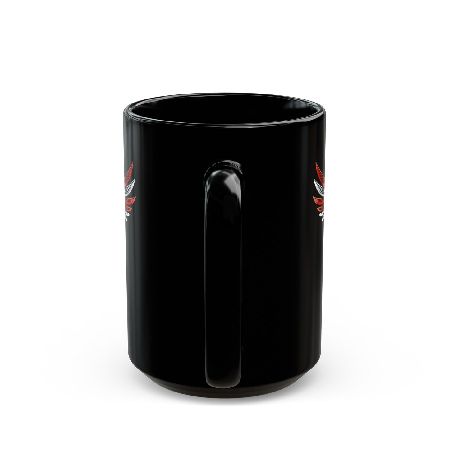 Patriotic Eagle in Flight - Black Mug