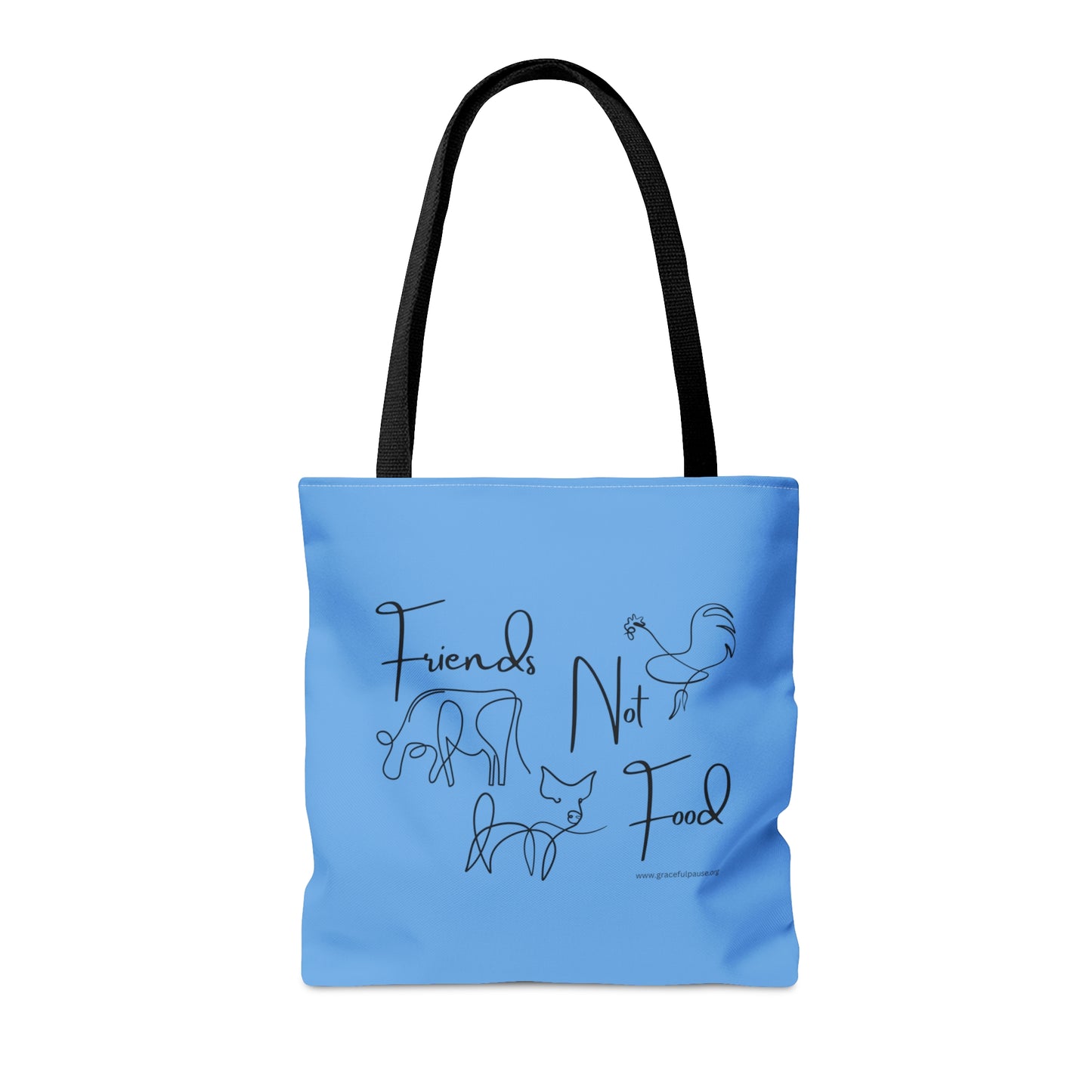 Friends not Food - Line Drawn Animals - Tote Bag