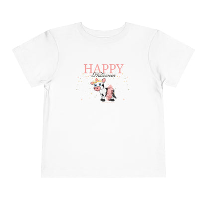 Happy Halloween - Princess Cow - Toddler Short Sleeve Tee