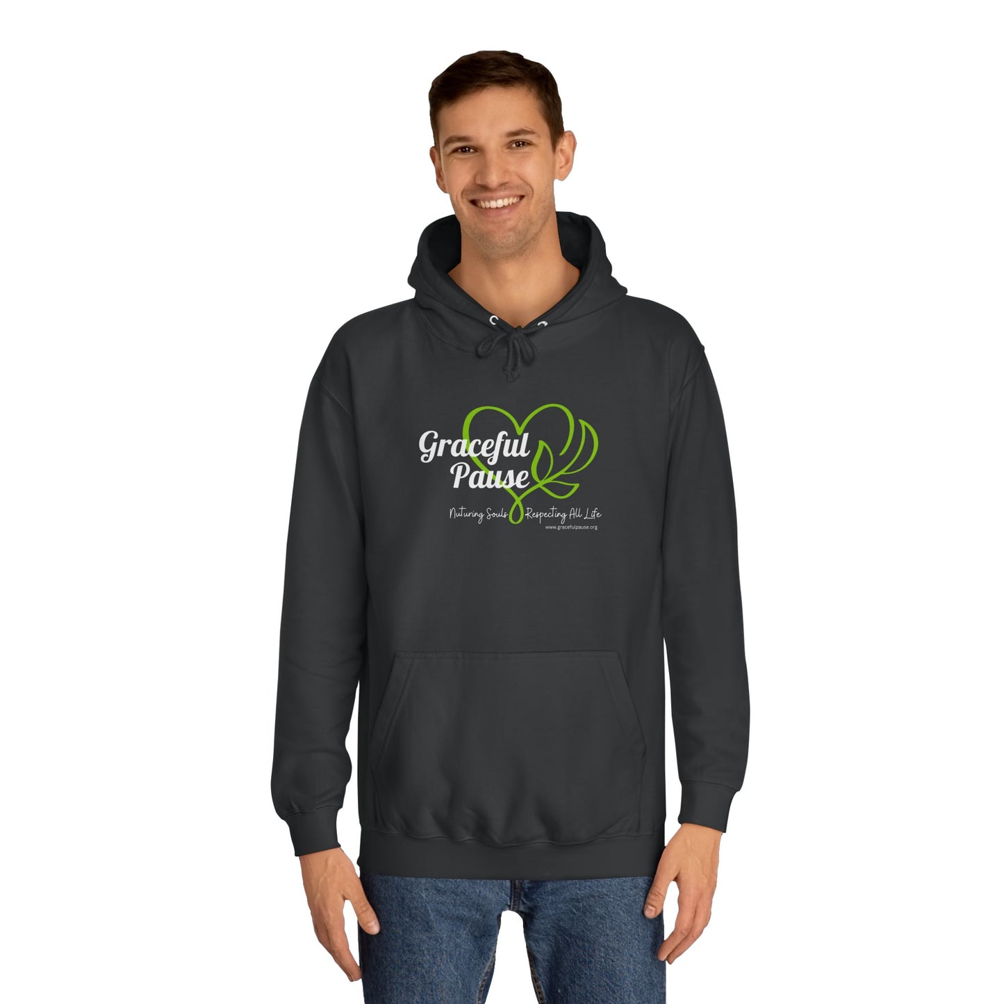 Graceful Pause Logo - Unisex College Hoodie