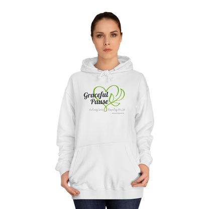 Graceful Pause Logo - Unisex College Hoodie