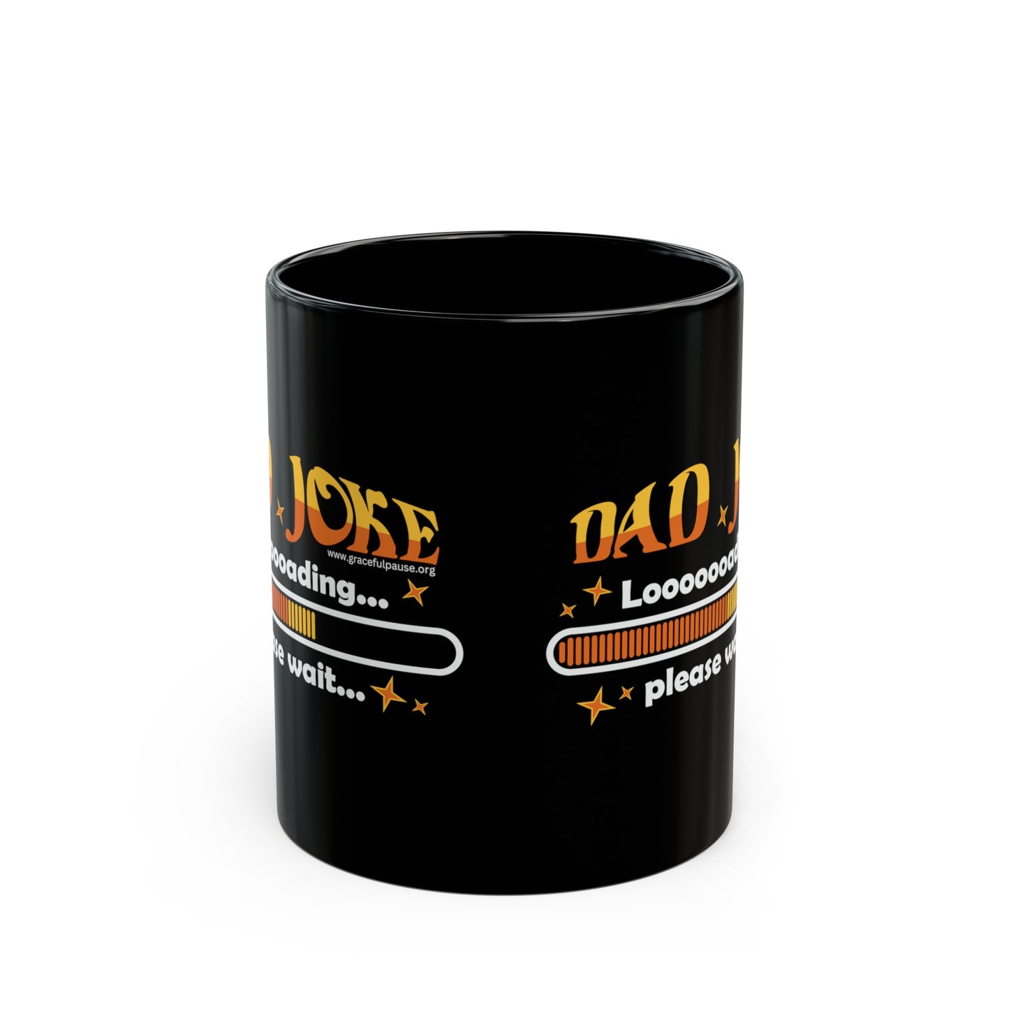 Dad joke loading, please wait - Black Mug