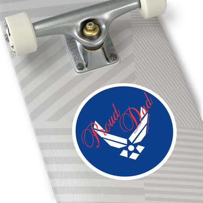 Proud Dad - Air Force - Round Stickers, Indoor\Outdoor