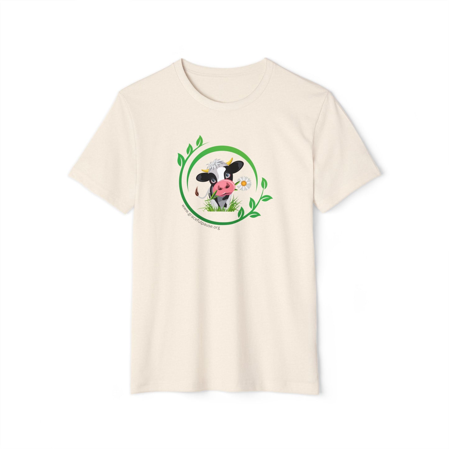 Pleading Cow - Unisex Recycled Organic T-Shirt