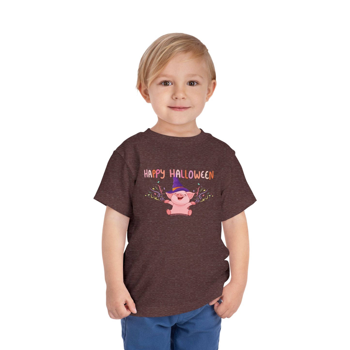 Happy Halloween - Pig - Toddler Short Sleeve Tee