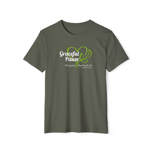 Graceful Pause Logo - Unisex Recycled Organic T-Shirt