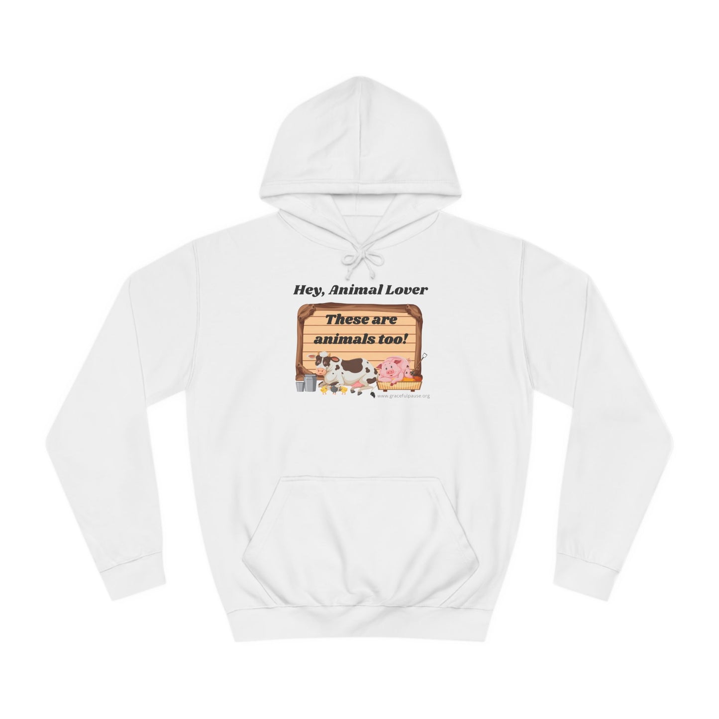 These are animals too - Unisex College Hoodie