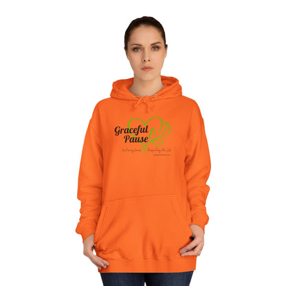 Graceful Pause Logo - Unisex College Hoodie