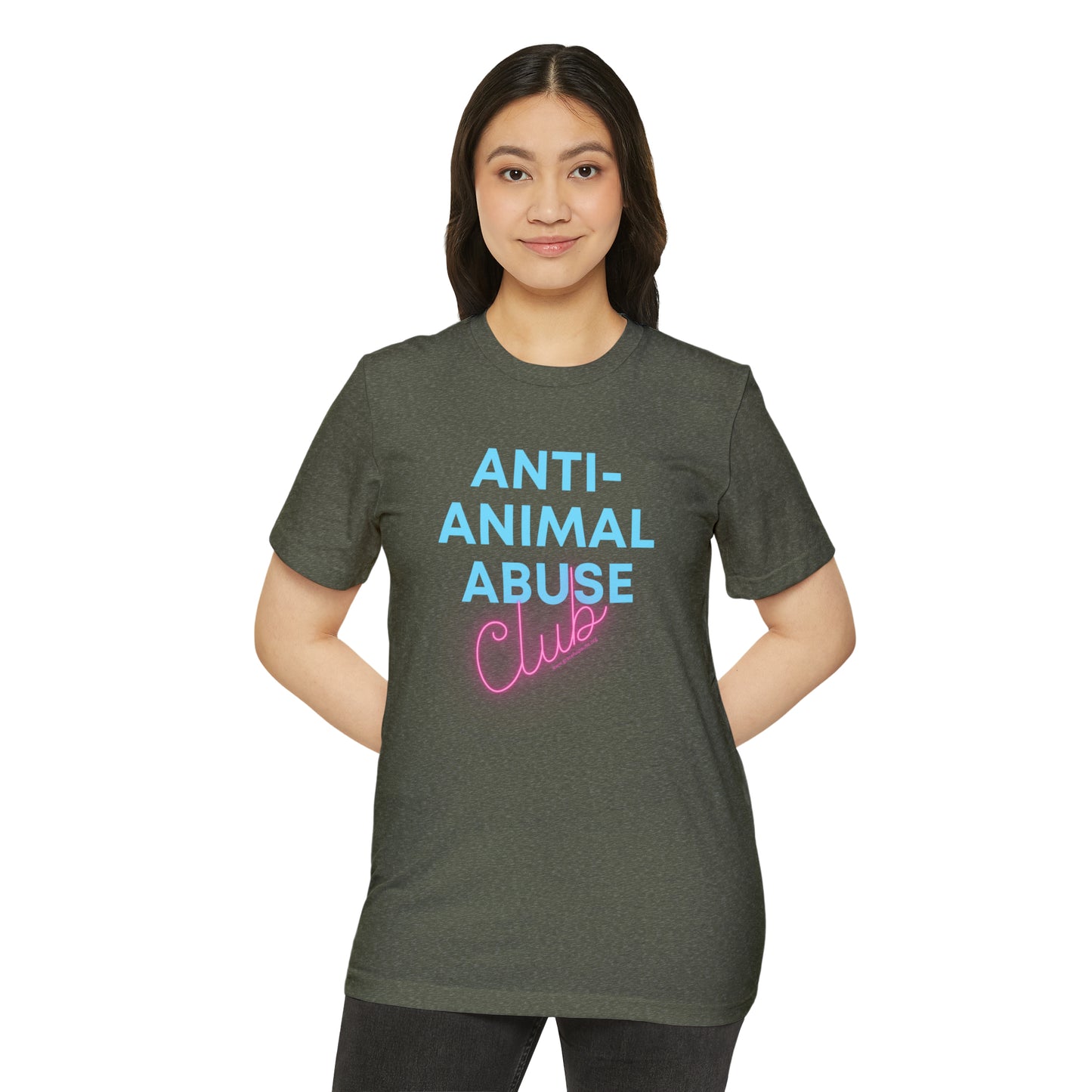 Anti-animal abuse club - Unisex Recycled Organic T-Shirt