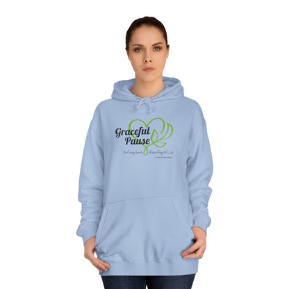 Graceful Pause Logo - Unisex College Hoodie