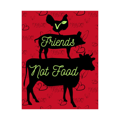 Friends Not Food - Vegan Activism Poster