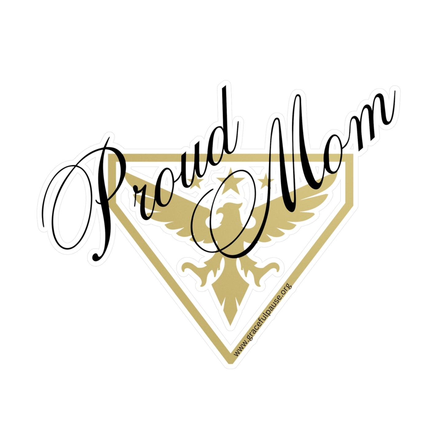 Proud Mom - Army - Kiss-Cut Vinyl Decals