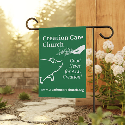 Creation Care Church - Good News for All Creation - Garden & House Banner/Flag