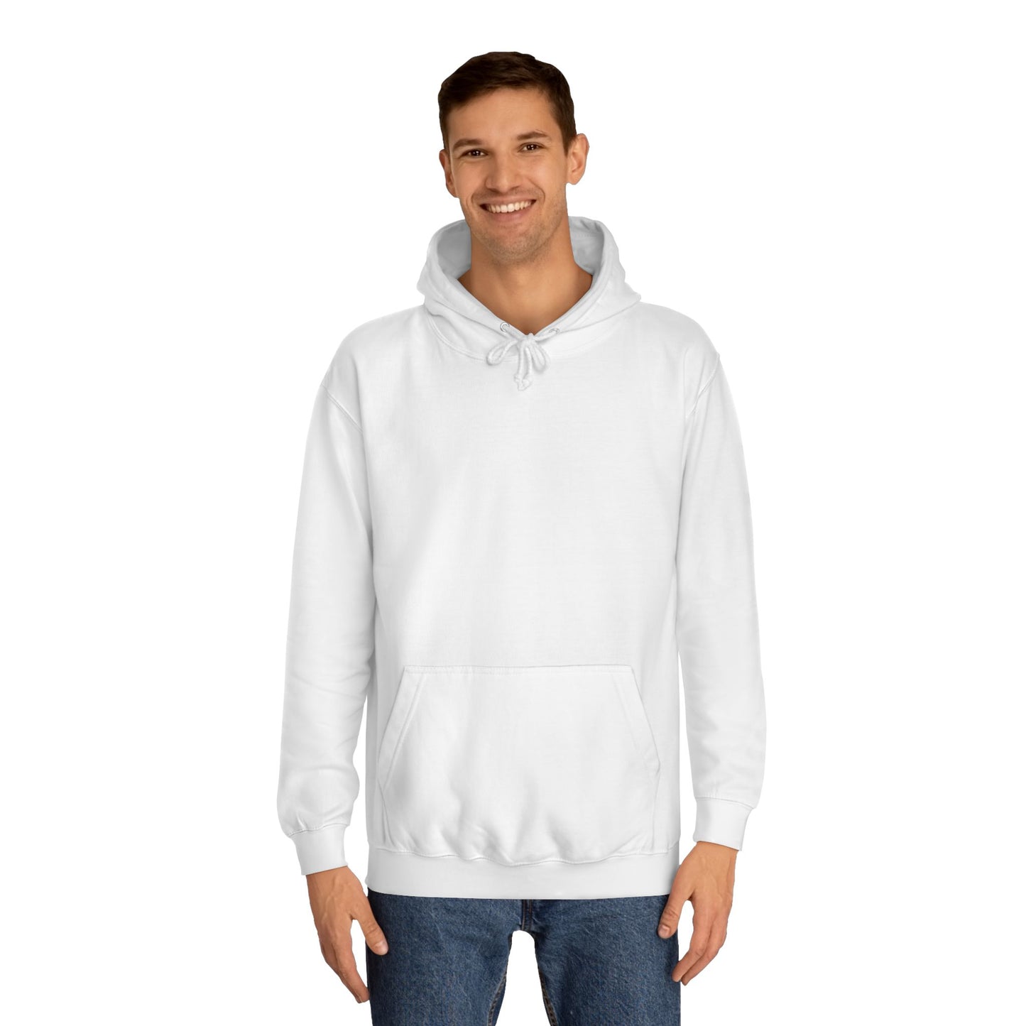 Just a Vegan Who Loves Jesus - Back only - Unisex College Hoodie