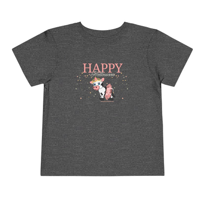 Happy Halloween - Princess Cow - Toddler Short Sleeve Tee