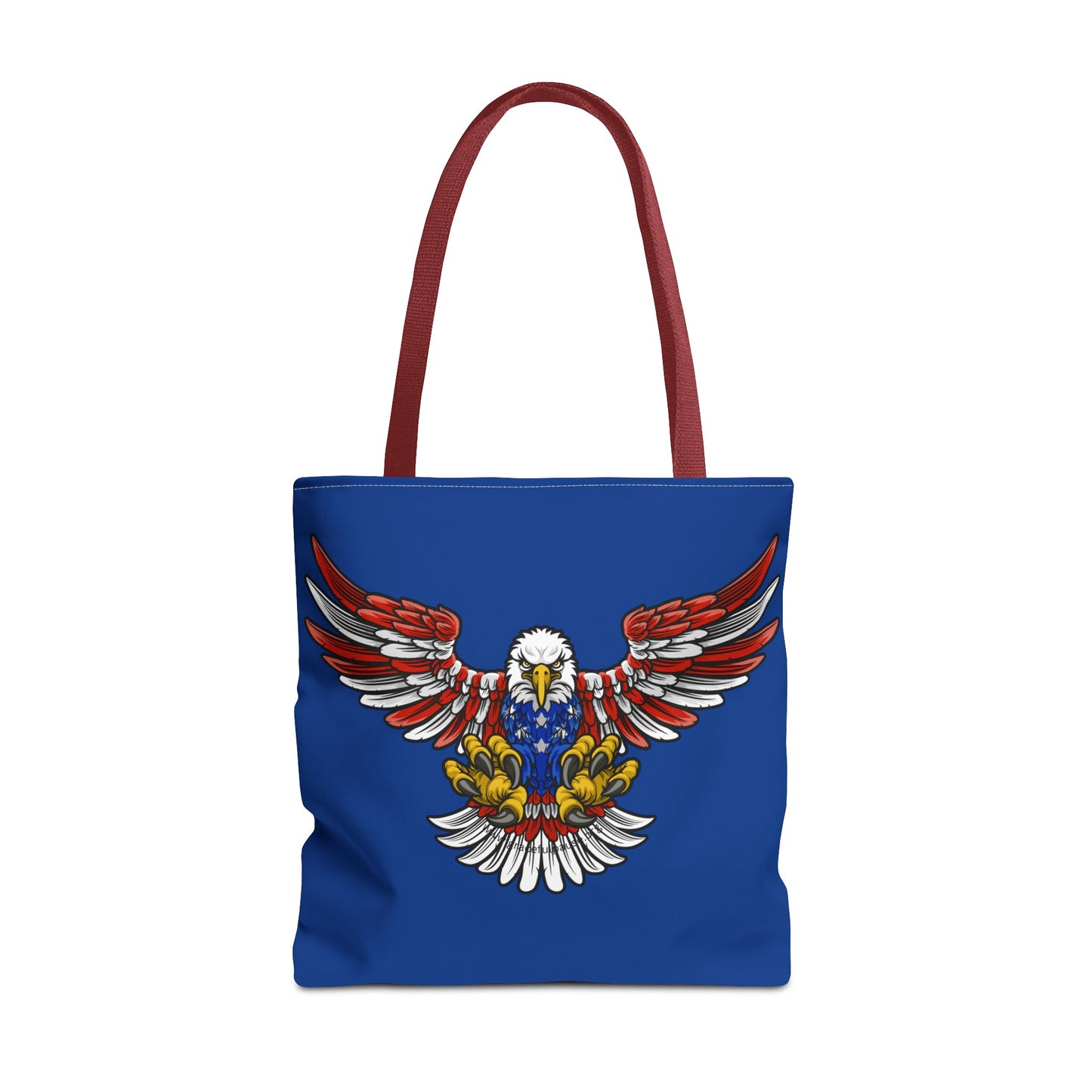 Patriotic Bald Eagle in Flight - Tote Bag