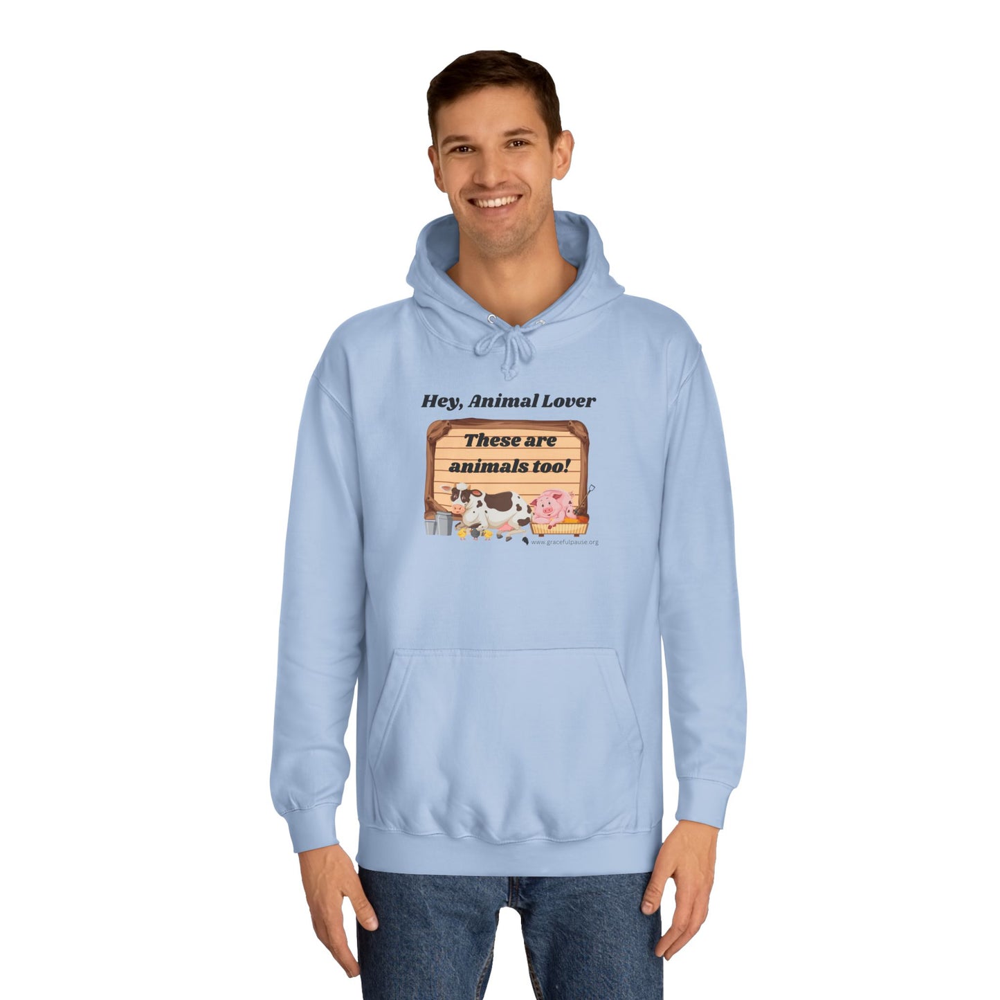 These are animals too - Unisex College Hoodie