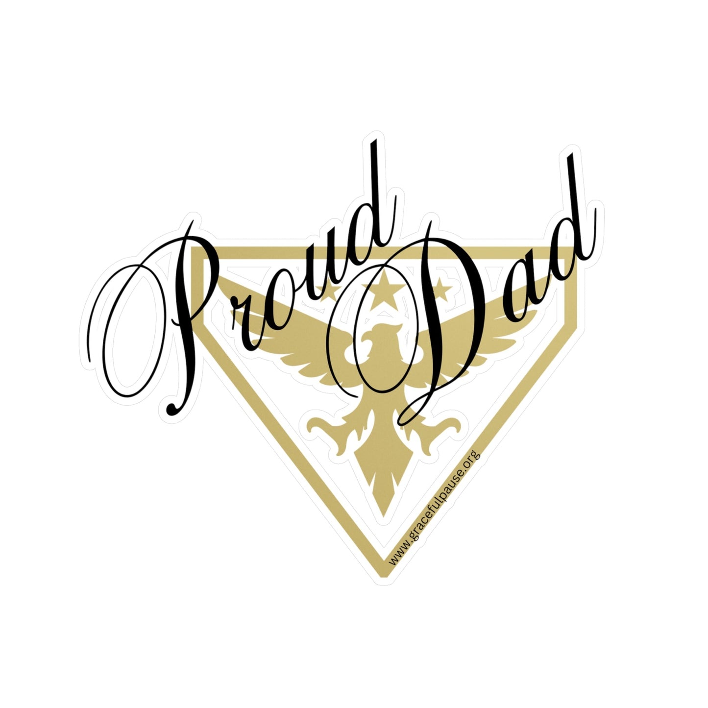 Proud Dad - Army - Kiss-Cut Vinyl Decals