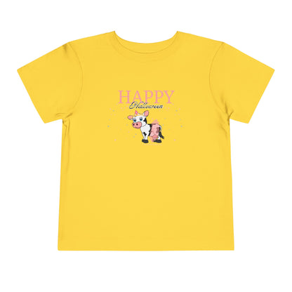 Happy Halloween - Princess Cow - Toddler Short Sleeve Tee