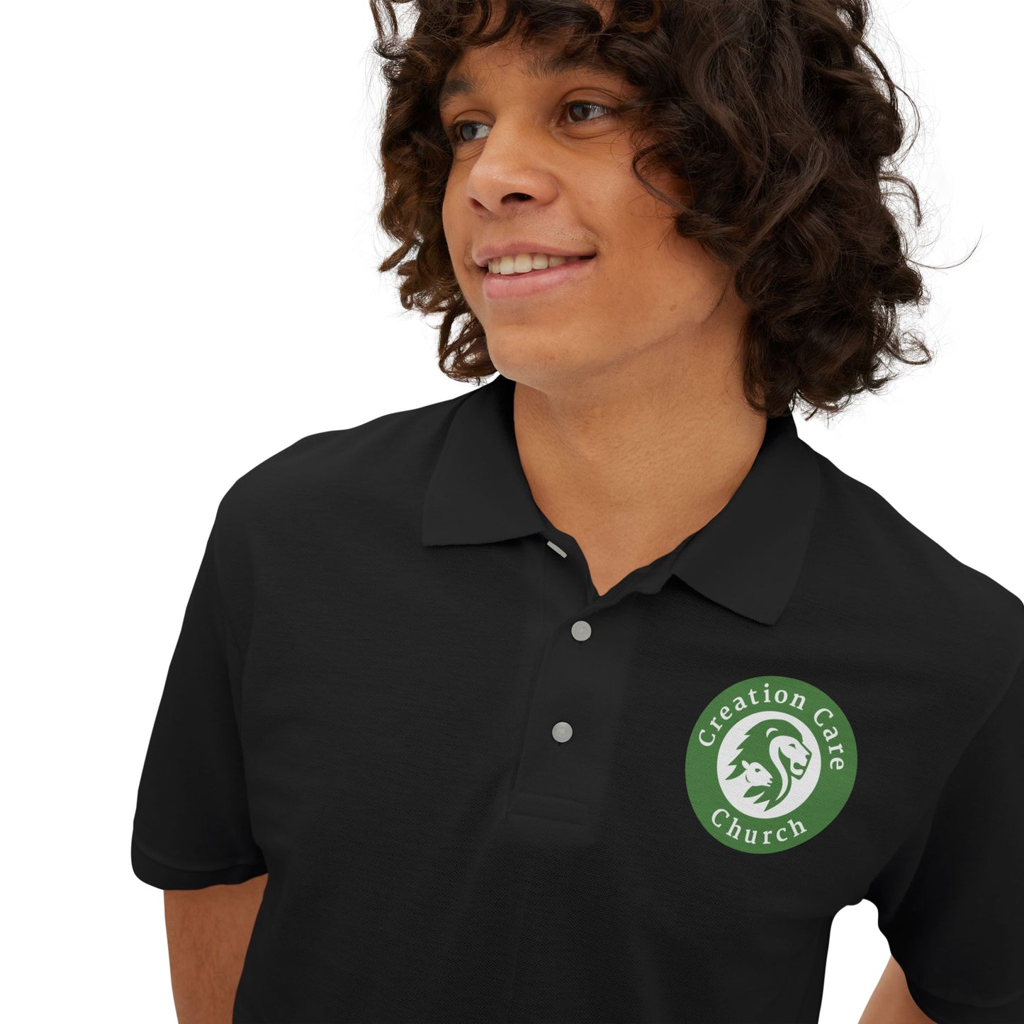 Creation Care Church logo - Men's Piqué Polo